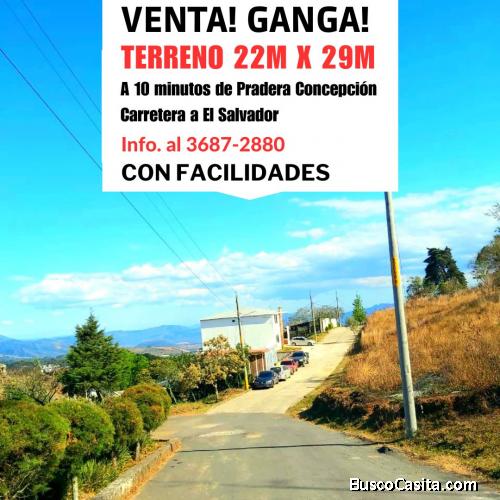 Carretera a El Salvador, terrenos con facilidades