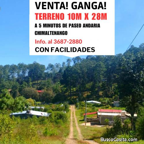 Chimaltenango, terrenos con facilidades