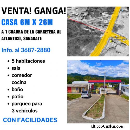 Sanarate, casas con facilidades