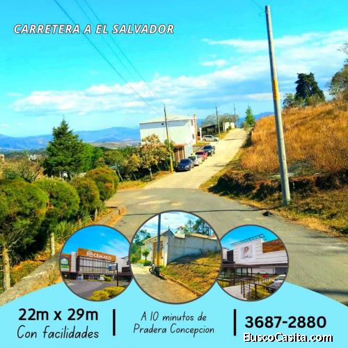 Hora de invertir en tu futuro terreno, Carretera a El Salvador
