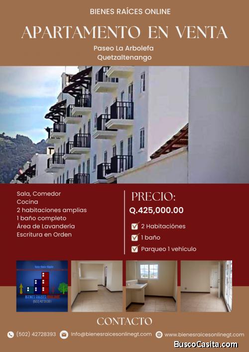 Apartamento en Venta La Arboleda Quetzaltenango 