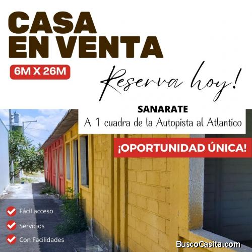 SANARATE, casa con excelente precio