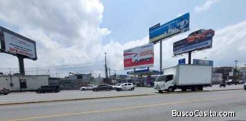 RENTAALQUILER TERRENO SOBRE CALZADA SAN JUAN ZONA 7 cerca al Trébol