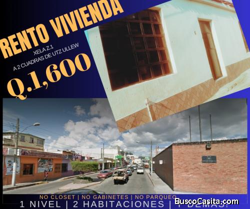 CASA EN ALQUILER XELA Z.1 