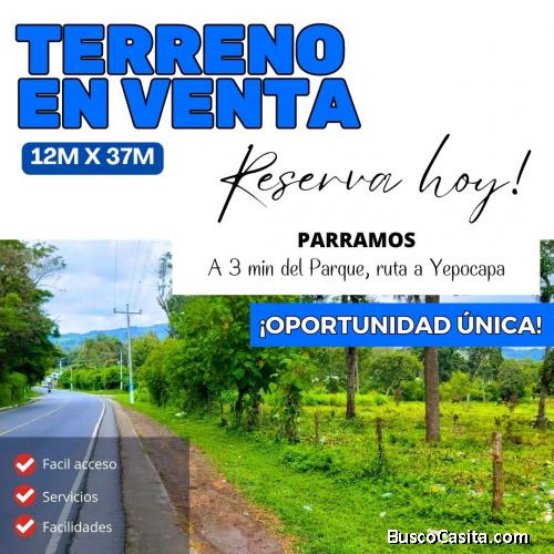 Ultimo terreno en Parramos, 12m x 37m