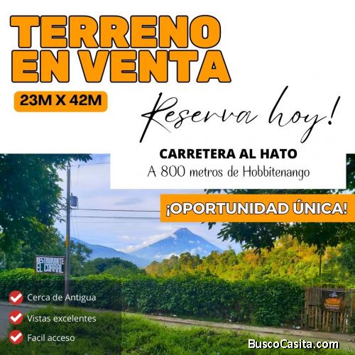 Único terreno cerca de Hobbitenango y Antigua