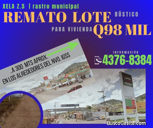 TERRENO EN VENTA EN XELA Z.5