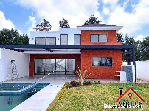 Vendo exclusiva casa, de 4 dormitorios, km. 22 Carretera a El Salvador, Monte Pinasco. Diseño modern