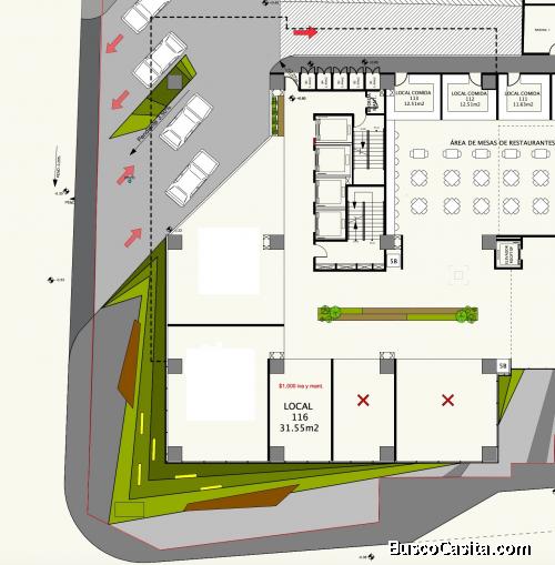 Local Comercial en renta en Edificio Zona 10