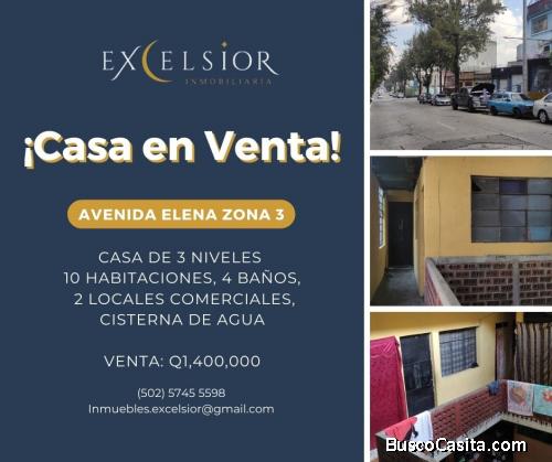 Casa en venta en Zona 3 Avenida Elena