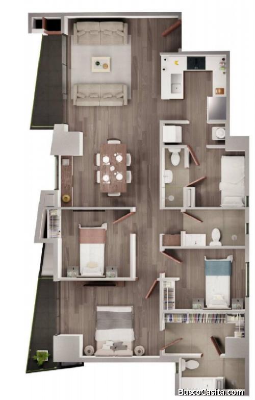 Apartamento En Preventa En Zona 10 Guatemala; Idi: 111894