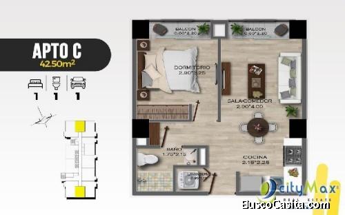 Apartamento En Venta En La Roosevelt De 1 Habitación; Idi: 108908