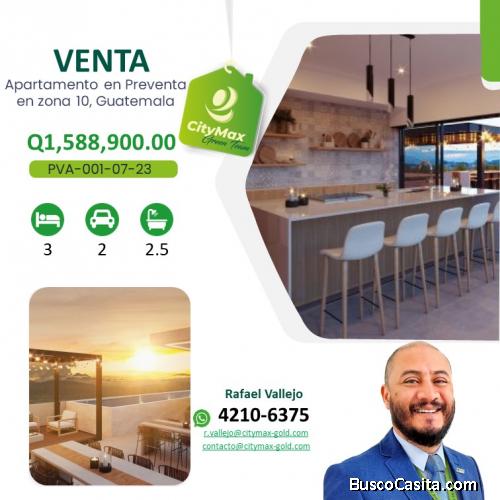 Apartamento en Preventa en zona 10, Guatemala