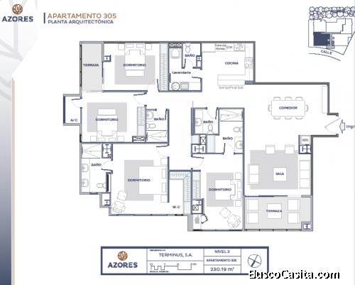 APARTAMENTO EN VENTA EN AZORES ZONA 15 VH2