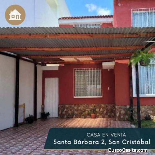 VENDO CASA EN CIUDAD SAN CRISTOBAL, SANTA BARBARA