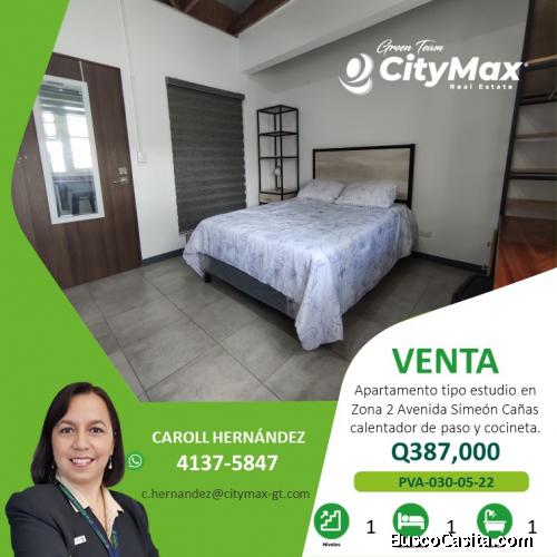 Apartamento en Venta en zona 2 Avenida Simeón Cañas