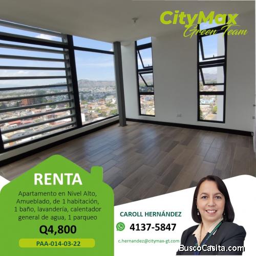 Apartamento en Renta, 1 Habitación en Z.2 Ciudad Nueva
