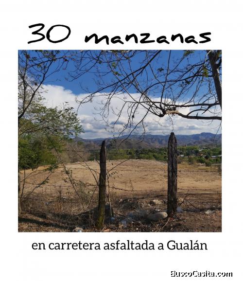 Venta finca 30 manzanas en Mayuelas Gualán Zacapa