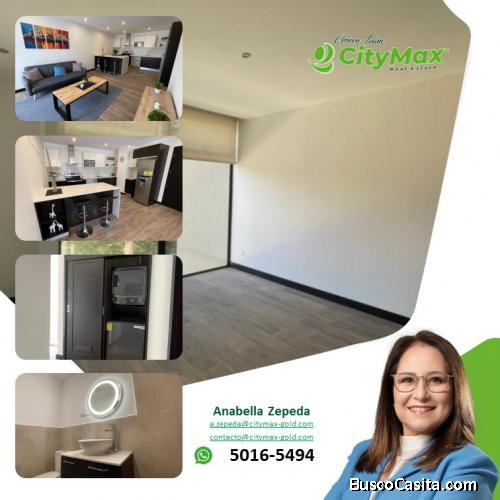 Apartamento en renta semi-amueblado en Kanajuyú zona 16