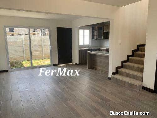 Alquilo casa NUEVA en San José Pinula.  Sala familiar y Estudio.  100 mts