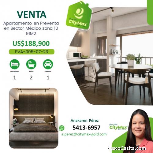 Apartamento en Preventa en Sector Médico zona 10
