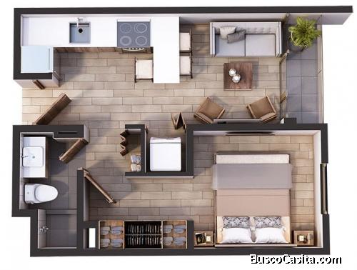 Venta apartamento equipado y amueblado en Zona 5