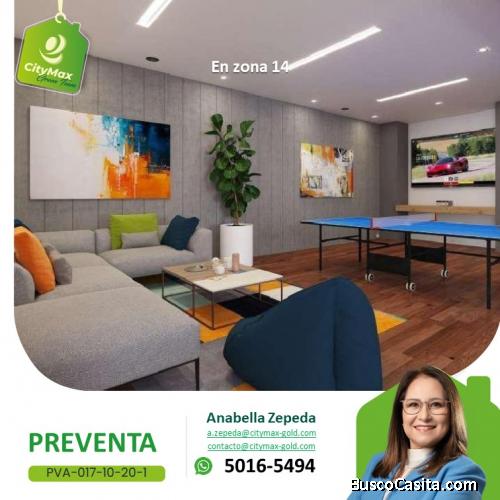 Apartamento en preventa en Zona 14 Guatemala