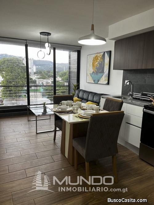 APARTAMENTO AMOBLADO EN RENTA EN ZONA 14  MUNDO INMOBILIARIO