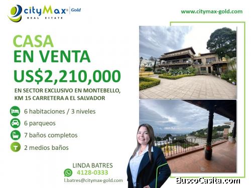 EN VENTA- Casa en Exclusivo sector de Montebello KM 25 CAES