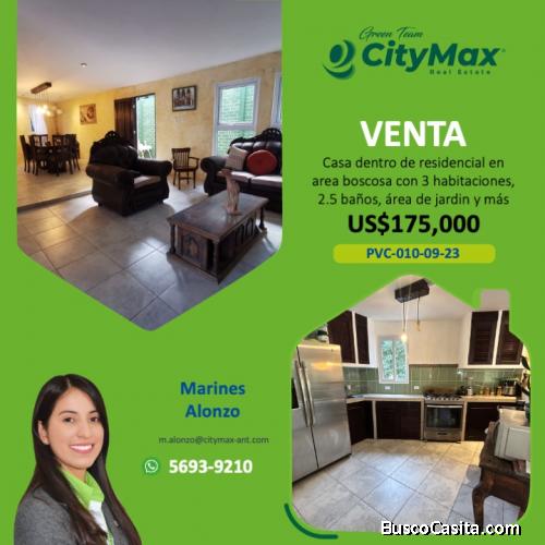 Casa en Venta dentro de residencial en Santa Lucia Milpas Altas