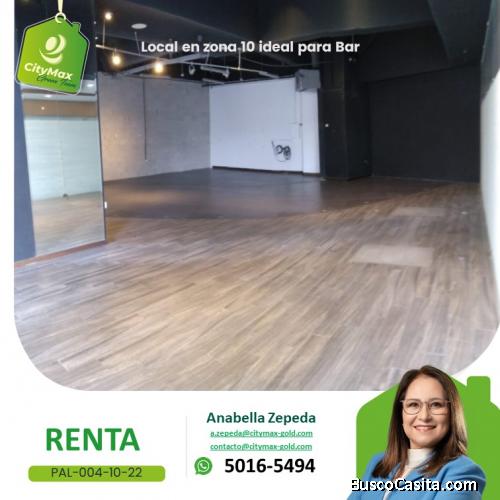 Local en Renta en zona 10 ideal para Bar