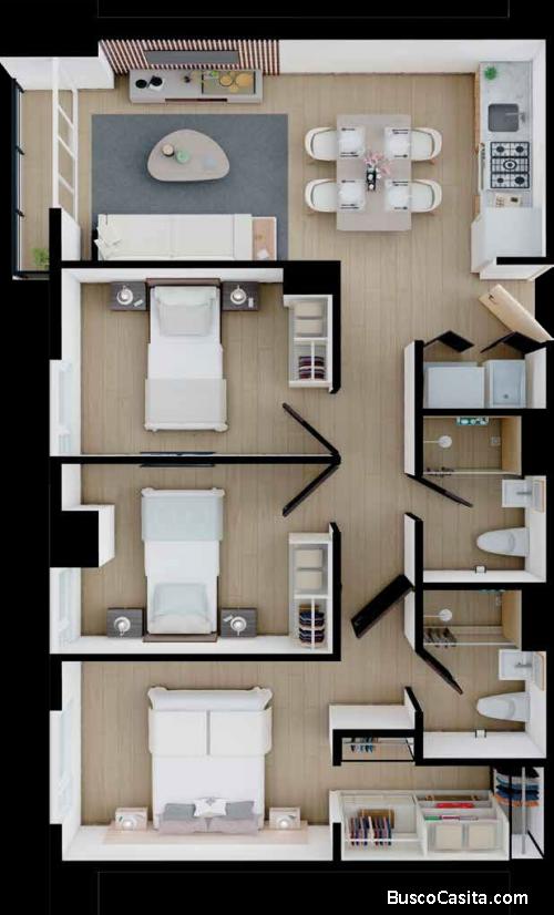 Apartamentos En Pre Venta En La Céntrica Zona 2; Idi: 137960