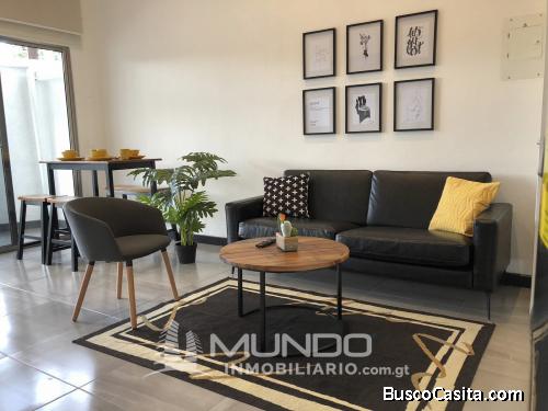 APARTAMENTO AMOBLADO TIPO LOFT EN RENTA Z 15  MUNDO INMOBILIARIO