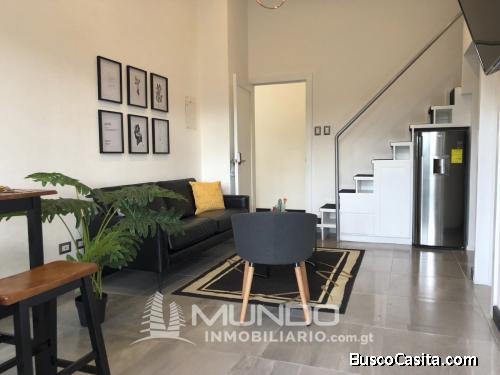 APARTAMENTO AMOBLADO TIPO LOFT EN RENTA, Z. 15MUNDO INMOBILIARIO