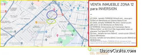VENTA INMUEBLE ZONA 12 para INVERSION