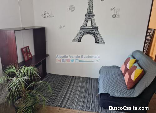 Apartamento Amoblado en Alquiler Zona 9, 2 Ambientes, 45 m2, Q2,950