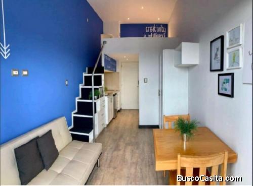 Vendo Apartamento Tipo Loft Equipado Zona 16 El Dorm   ; Idi: 112679