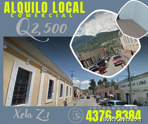 LOCAL COMERCIAL EN ALQUILER, XELA Z.1 