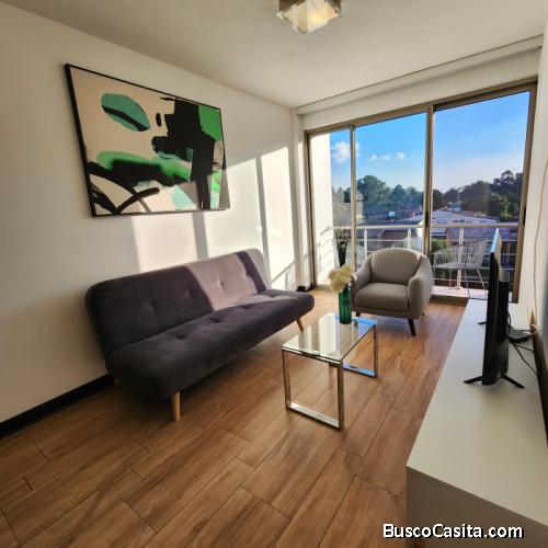 Apartamento Amueblado Y Con Balcón En Renta En Zona 14; Idi: 141956