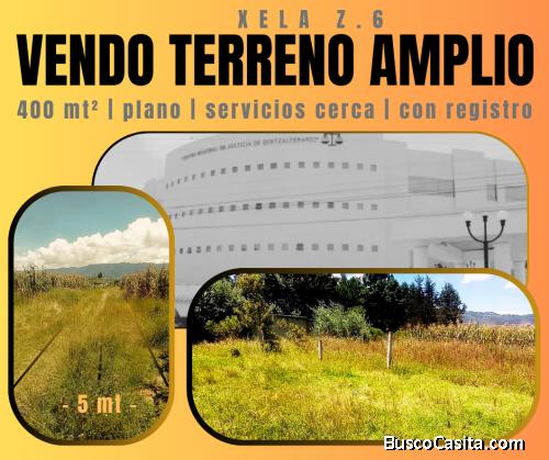 TERRENO GRANDE EN VENTA, EN XELA Z.6