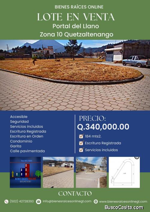 Lote en Venta Portal del Llano Quetzaltenango 