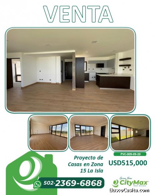 Proyecto de Casas en Venta Zona 15 La Isla