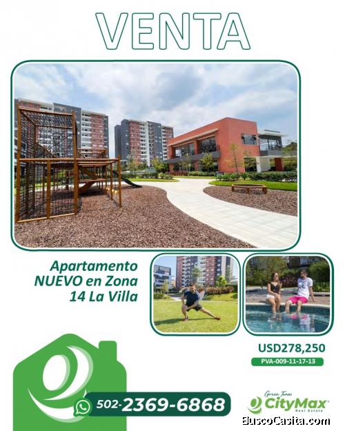 Apartamento NUEVO en VENTA Zona 14 La Villa