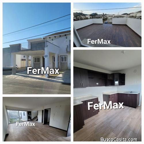 Alquilo casa NUEVA en San José Pinula.  120 mts 