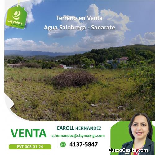 Terreno en venta en Aldea Agua Salobrega Sanarate