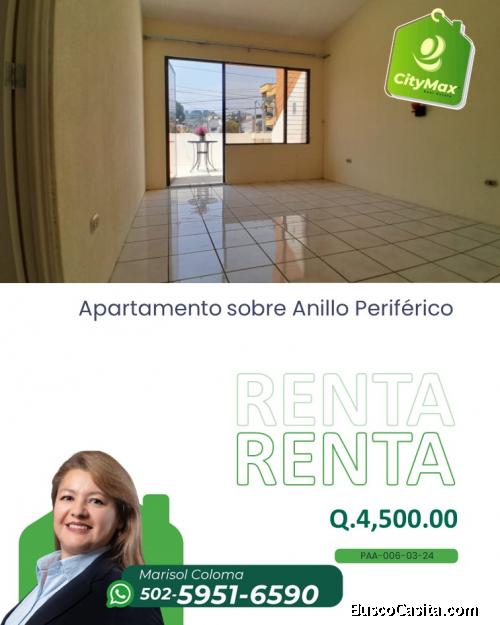 Apartamento en Renta sobre Anillo Periférico