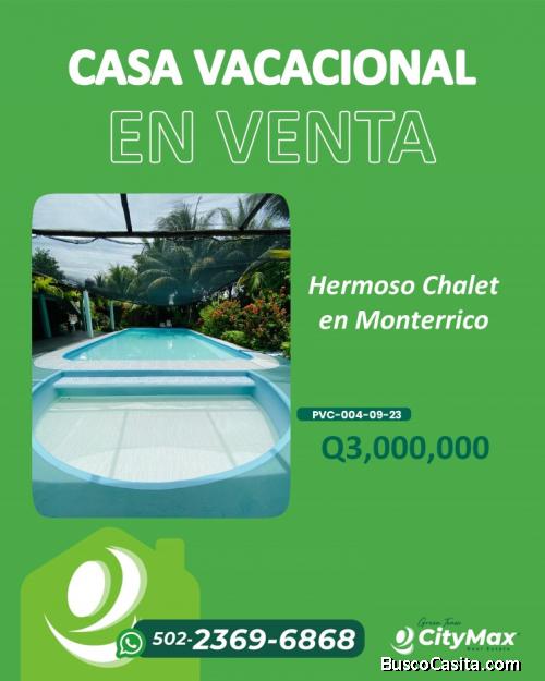 Casa Vacacional en Venta en Monterrico, Santa Rosa