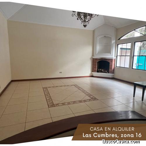 Casa estupenda ubicada en Las Cumbres zona 16, rodeado de naturaleza y con buena ubicación.