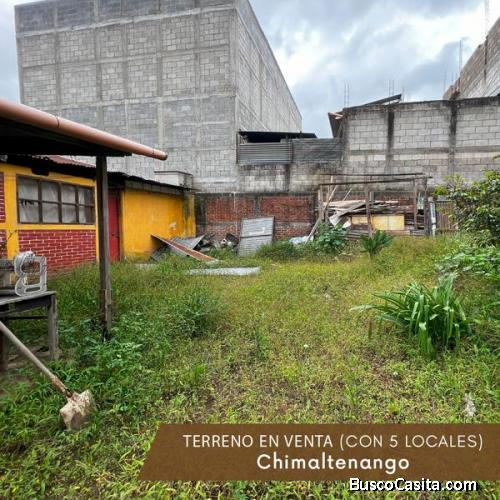 Terreno en venta en Chimaltenango, incluye 5 locales actualmente en alquiler, ideal para inversionis
