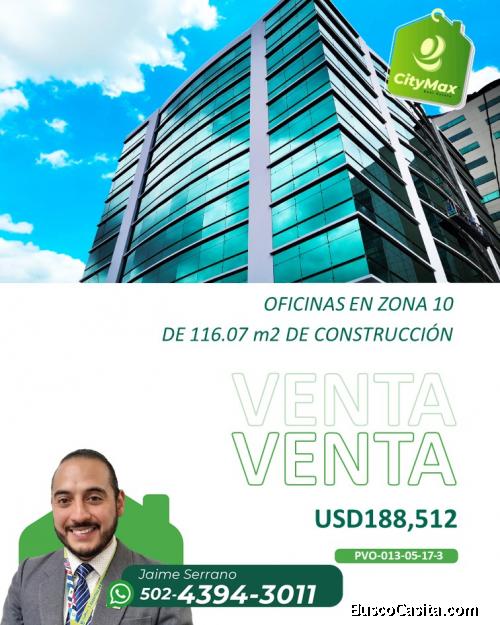 OFICINAS EN VENTA ZONA 10